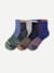 Hiking Quarter Sock 3-Pack - botanic blue mix L [10588]