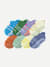 Toddler Gripper Ankle Sock 8-Pack - jade blue floral mix L