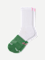 Running Half Calf Socks - white vintage moss L [9152]