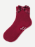 Lightweight Bow Quarter Socks - red L [9390]