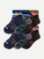 Men's Hiking Quarter Sock 6-Pack - Sunset Mix L