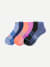 Women's Performance Compression Ankle Sock 3-Pack - Peach Blue Mix L [8443]