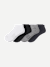 Modern Rib Ankle Sock 4-Pack - white black mix