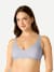 Women's No Show Plunge Bralette - Nimbus Grey WO1 [8252]