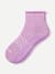 Merino Wool Blend Roll Top Gripper House Socks - Lilac Blush L [7240]