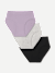 Women's Super Soft Brief 3-Pack - Lavender Grey Black Mix L