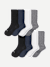 Men's Modern Rib Calf Sock 8-Pack - White Black Mix