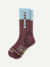 Merino Wool Blend Hiking Calf Socks - blue plum L [9719]
