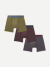 Men's Cotton Modal Blend Boxer 3-Pack - Olive Moss All Spice Mix L