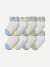 Baby Gripper Socks 8-Pack (6-12 Months) stripe mix