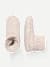 Sherpa Lined Bootie Gripper Slipper - Cream Multi Space Dye L Front + Side [7072]