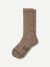 Merino Modern Rib Calf Socks - warm taupe L [10115]