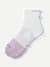 Run Quarter Socks - white washed lavender L [10364]
