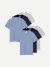 Men's Pima Cotton Crew Neck T-Shirt 6-Pack - Blue Smoke MIx L