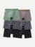 Men's Soft Flex Slim Boxer 6-Pack - Grey Sage Core Mix L