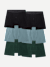 Men's Cotton Modal Blend Boxer 6-Pack - Green Fog Grey Mix L