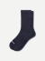 Modern Rib Half Calf Socks - midnight navy L [10047]