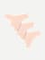 Women's No Show Thong 3-Pack - Pink Sandstone L