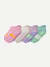 Toddler Marl Gripper Ankle Sock 4-Pack - Wildflower Mix L [9087]