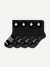 Men's Gripper Half Calf Sock 4-Pack - Black Mix L