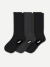 Women's Merino Cashmere Blend Calf Sock 3-Pack - Dark Mix L