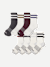 Men's Vintage Stripes Half Calf Sock 8-Pack - Dusty Steel Mix L