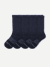Merino Wool Blend Calf Sock 4-Pack - midnight navy L