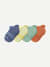 Junior Ankle Sock 4-Pack - jade blue mix L [9882]