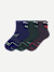Running Quarter Sock 3-Pack - teal pine mix L [10184]