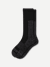 Ultra Strong Merino Blend Calf Socks - Black Charcoal L [9808]