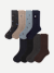 Men's Dress Calf Sock 8-Pack - sea storm mix L
