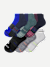 Men's Performance Compression Ankle Sock 6-Pack - Plum Cobalt Mix L