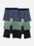 Men's Soft Flex Boxer Brief 6" 6-Pack - Navy Sage Black Mix L