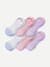 Women's Performance Cushioned No Show Sock 6-Pack - Lavender Lily Mix L