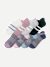 Women's Ankle Sock 8-Pack - Forest Mauve Mix L