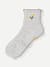 Ruffle Rib Quarter Socks