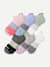 Women's Tri-Block Ankle Sock 6-Pack - rose white mix L [10305]