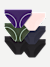 Women's Seamless Bikini 6-Pack - Dark Elm Concord Mix L
