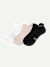 RunPro Ankle Sock 3-Pack - white pebble mix L
