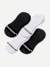 Men's Mid-Cut No Sock 4-Pack - Black White Mix 
