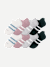 Women's Solids Ankle Sock 8-Pack - Forest Mauve Mix L