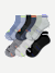 Women's Performance Compression Ankle Sock 6-Pack - sage stone mix L