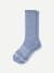Merino Wool Blend Calf Socks - blue smoke L [7800]