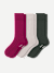 Women's Merino Cashmere Blend Rib Calf Sock 3-Pack - Fruit Punch Mix L