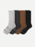 Merino Blend Ultra-Stretch Calf Sock 4-Pack - Mixed L [10215]