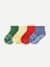 Toddler Gripper Calf Sock 4-Pack - moss blue mix L [9881]