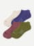 Modern Rib Ankle Socks - berry indigo mix L [9920]