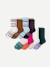 Youth Calf Sock 8-Pack - Gingerbread Pink Mix L