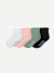 Ruffle Rib Calf Socks - pink sage mix L [10604]