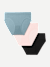 Women's Seamless Brief 3-Pack - Fog Pink Black Mix L